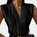 Chic V-Neck Women’s Blouse