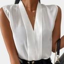 Chic V-Neck Women’s Blouse