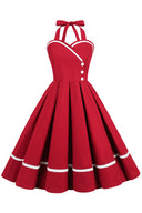 1950s Retro V-Neck Pin-Up Style