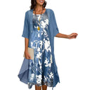 Chic Women’s Summer Dress and Blazer Ensemble