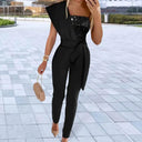Sequin Patchwork Jumpsuit for Chic Style