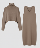Chic Jersey Midi Dress for Women