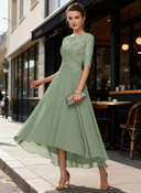 Chic Satin Evening Gown for Special Occasions