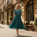 Chic Chiffon Midi Dress for Any Occasion