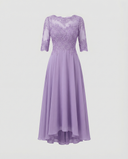 Chic Lace Trim Maxi Dress for Celebrations