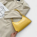 Olivia - Glossy Vegan Leather Handbag for Chic Outings