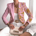 Chic Printed Blazer Jacket for Stylish Outings