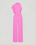 Chic Women's Jumpsuit - Sleeveless Round Neck, Wide Leg Design