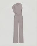 Chic Women's Jumpsuit - Sleeveless Round Neck, Wide Leg Design