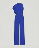 Chic Women's Jumpsuit - Sleeveless Round Neck, Wide Leg Design