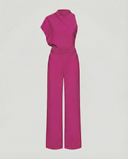 Chic Women's Jumpsuit - Sleeveless Round Neck, Wide Leg Design