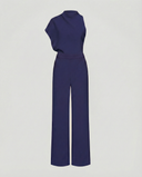 Chic Women's Jumpsuit - Sleeveless Round Neck, Wide Leg Design