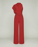 Chic Women's Jumpsuit - Sleeveless Round Neck, Wide Leg Design