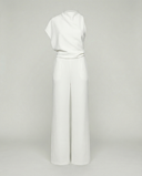 Chic Women's Jumpsuit - Sleeveless Round Neck, Wide Leg Design
