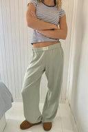 Striped Elastic Waist Pants for Effortless Style