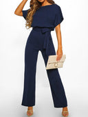 Chic Ruffled Belted Dress for Women
