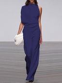 Chic Round Neck Jumpsuit for All Occasions