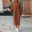 Chic Long-Sleeve Knit Dress for Every Occasion
