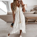 Elegant Women's V-Neck Lace Dress