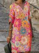 Vibrant Floral Dress - Stylish Design & Fit
