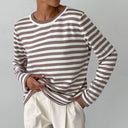 Chic Striped T-Shirt in Stylish Fabric