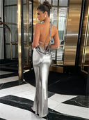 Chic Halter Maxi Dress for Special Occasions