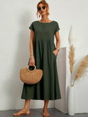Chic Round Neck Dress for Women