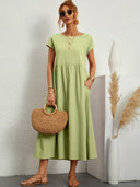 Chic Round Neck Dress for Women