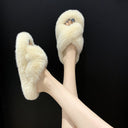 Women's Cozy Fluffy Slippers with Unique Straps