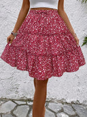 Chic Ruffle Detail Wrap Skirt for Women