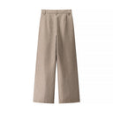 Wide Leg High Waist Women's Trousers