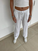 Women’s Relaxed Linen Trousers with Pockets