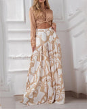 Chic Women's Long Sleeveless Dress Set