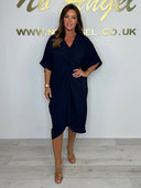 Chic Women's Kaftan Dress with Wrap Style