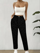 Chic Floral Print Women's Trousers for Effortless Style
