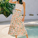 Floral Ruffled Skirt for Women
