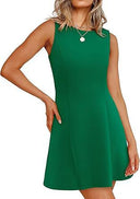 Women's Sleeveless A-Line Dress in Classic Style