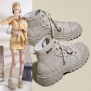 Trendy Women's High-Top Sneakers with Stylish Sole