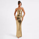Chic Spaghetti Strap Evening Dress for Women