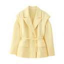 Stylish Women's Blazer Jacket with Wide Shoulders