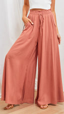 Elastic Waist Maxi Skirt with Pockets for Women