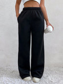 Chic High-Waist Wide-Leg Leisure Pants for Women