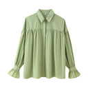 Chic Ruffle Detail Women's Blouse