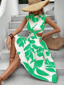Floral Cut-Out Maxi Dress for Women