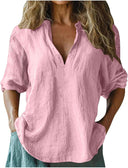 Chic Women's Linen Blouse for Everyday Wear