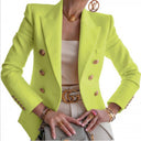 Chic Blazer with Gold Button Accents