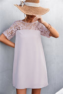 Chic Women's Lace Sleeve Dress