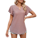 Women's Lace Pattern Airy Blouse Shirt