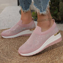 Glittering Slip-On Sneakers for Women