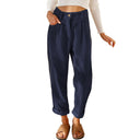 Chic Women's High-Waist Pleated Pants
